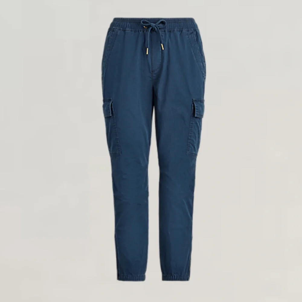 Polo Ralph Lauren Women's Chino Cargo Jogger Pants in Navy Blue medium